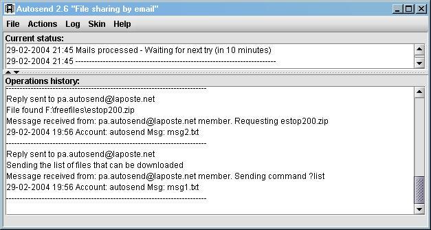 Autosend Screenshot